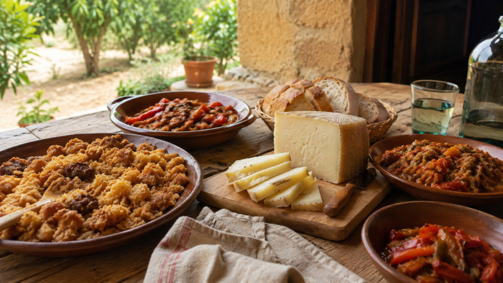 Gastronomía típica manchega cerca de las Lagunas de Ruidera